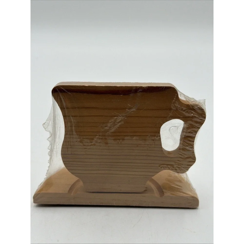 Vintage 1980's Tea Cup Shelf Trinket Shelf Walnut Hollow Tea Time Collection NOS